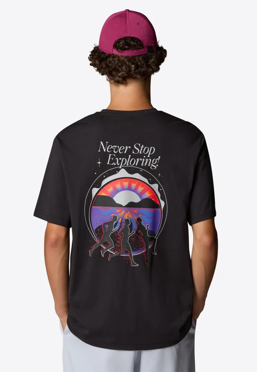 NEVER STOP - T-Shirt print - tnf black