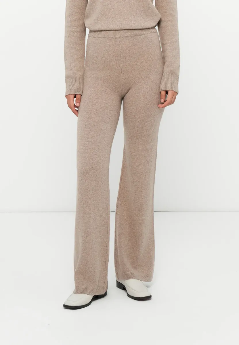 NEVIN MEDIUM SOFT - Stoffhose - beige melange