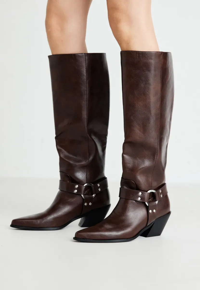 NEVIS - Cowboy-/Bikerboot - brown