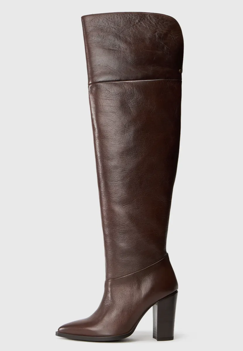 NEW AMERICANA - High Heel Stiefel - coffee bean