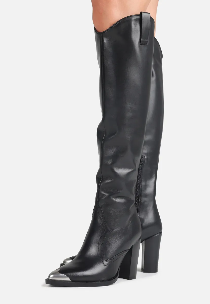 NEW AMERICANA - Overknees - black