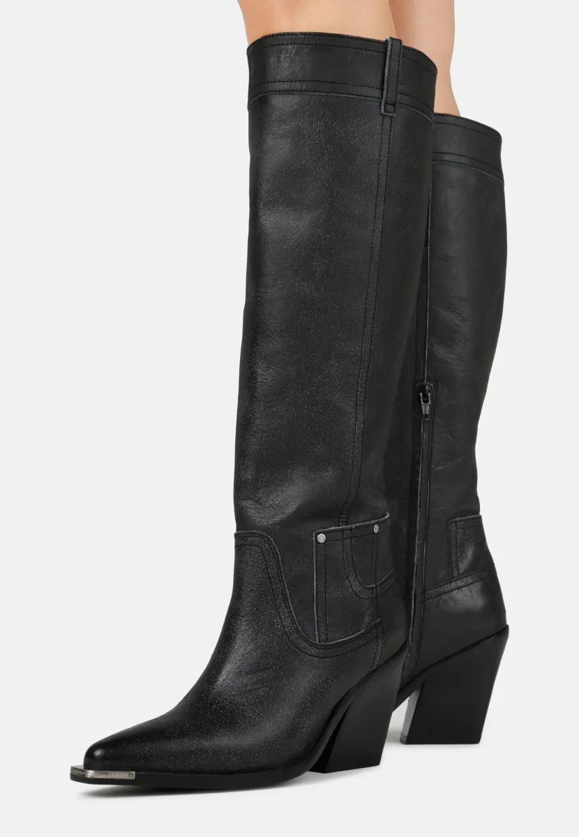 NEW KOLE - Cowboy-/Bikerstiefelette - graphite
