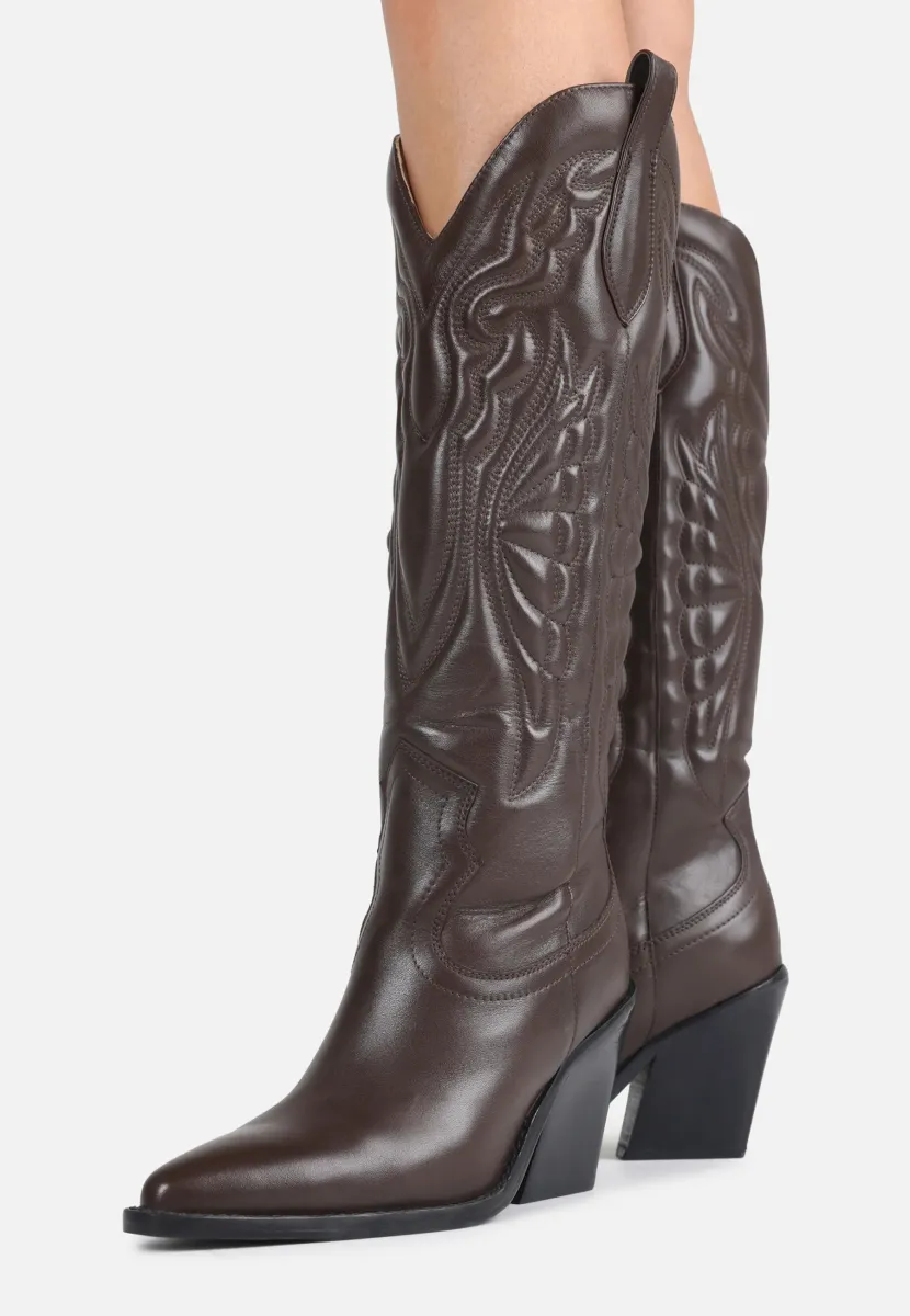 NEW KOLE - High Heel Stiefel - dark brown