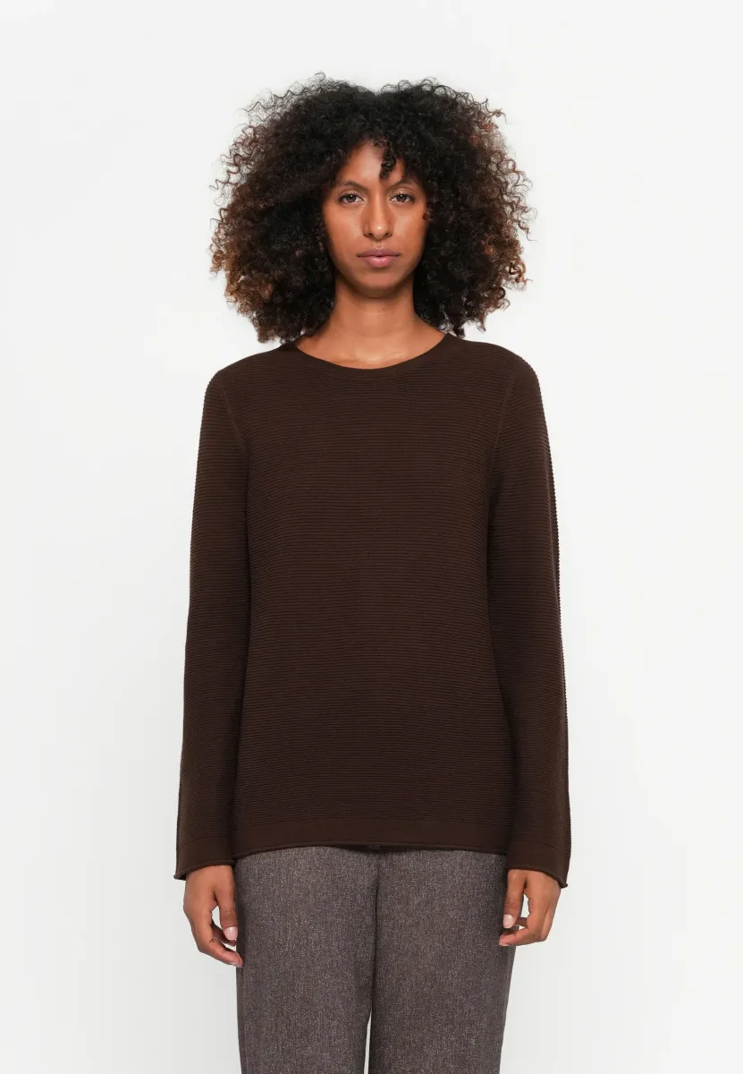 NEW OTTOMAN - Strickpullover - dark pecan brown