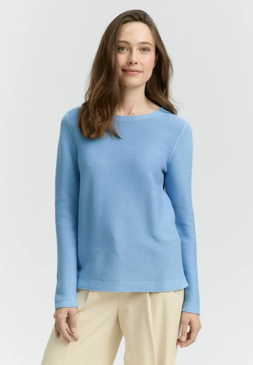 NEW OTTOMAN - Strickpullover - light fjord blue