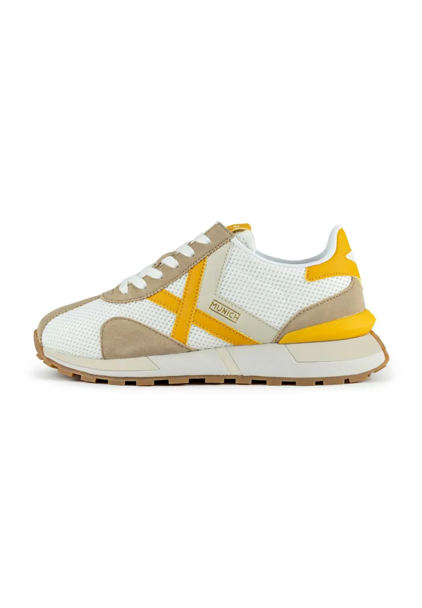 NEW SAPPORO - Sneaker low - white,mustard