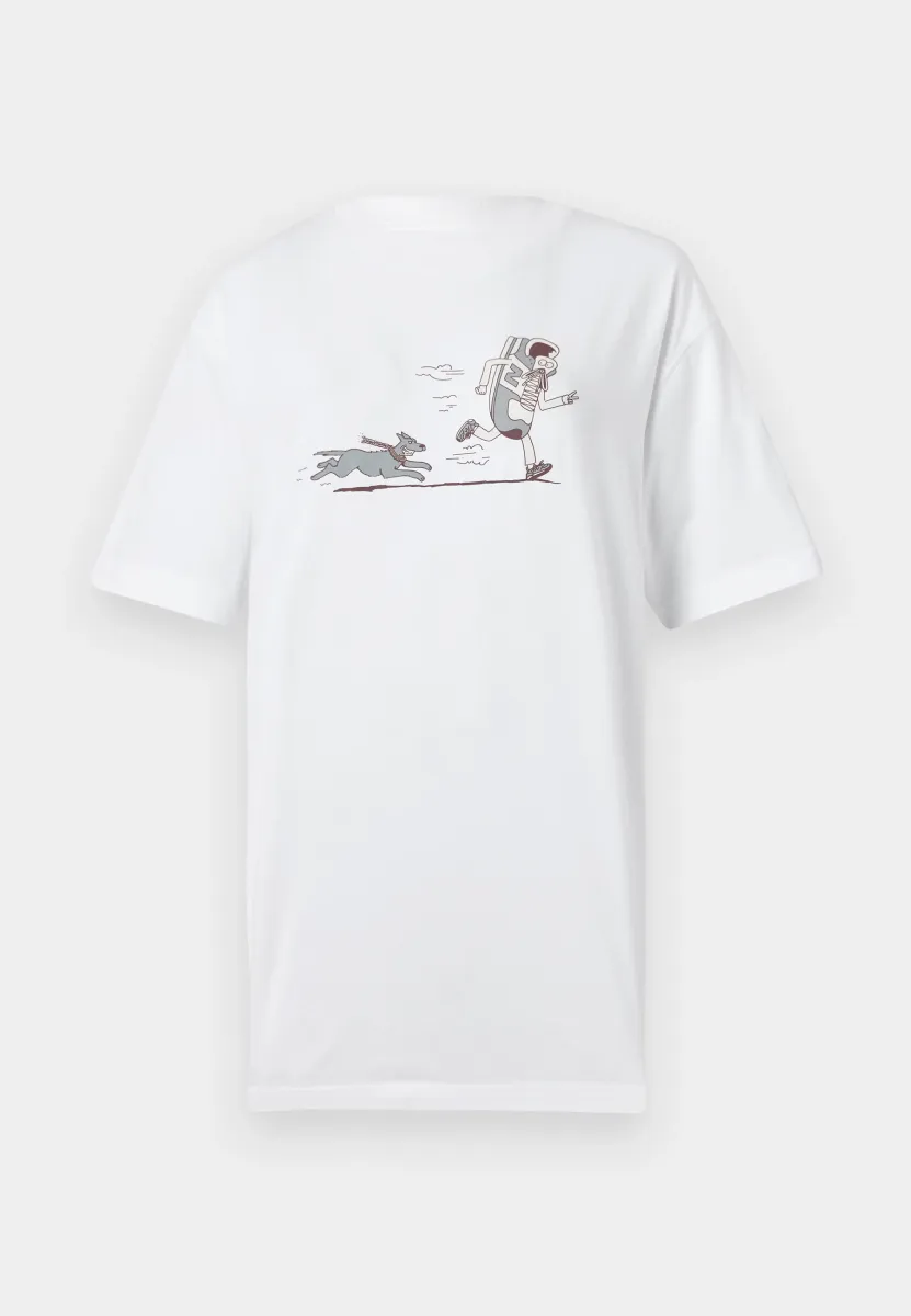 NEWBIE CHASE UNISEX - T-Shirt print - white