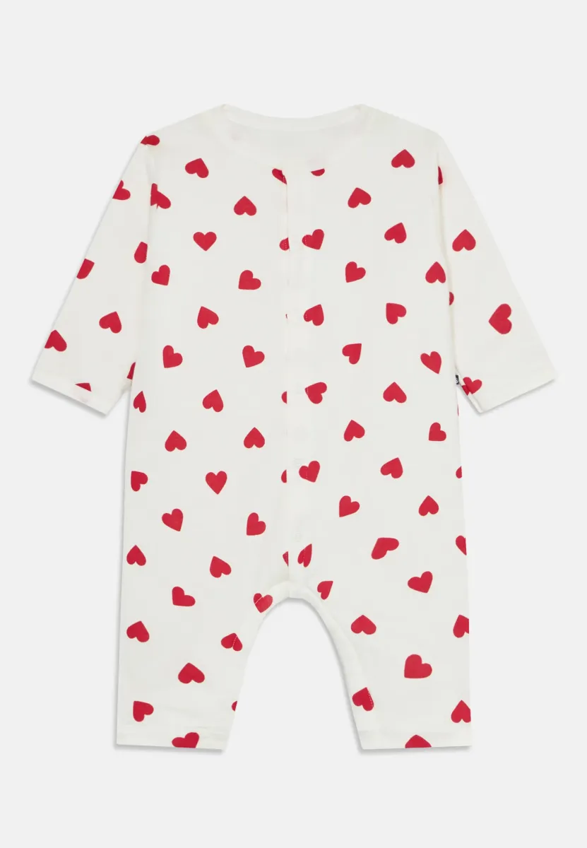 NEWBORN COMBINAISON LONGUE COTE UNISEX - Jumpsuit - marshmallow/terkuit