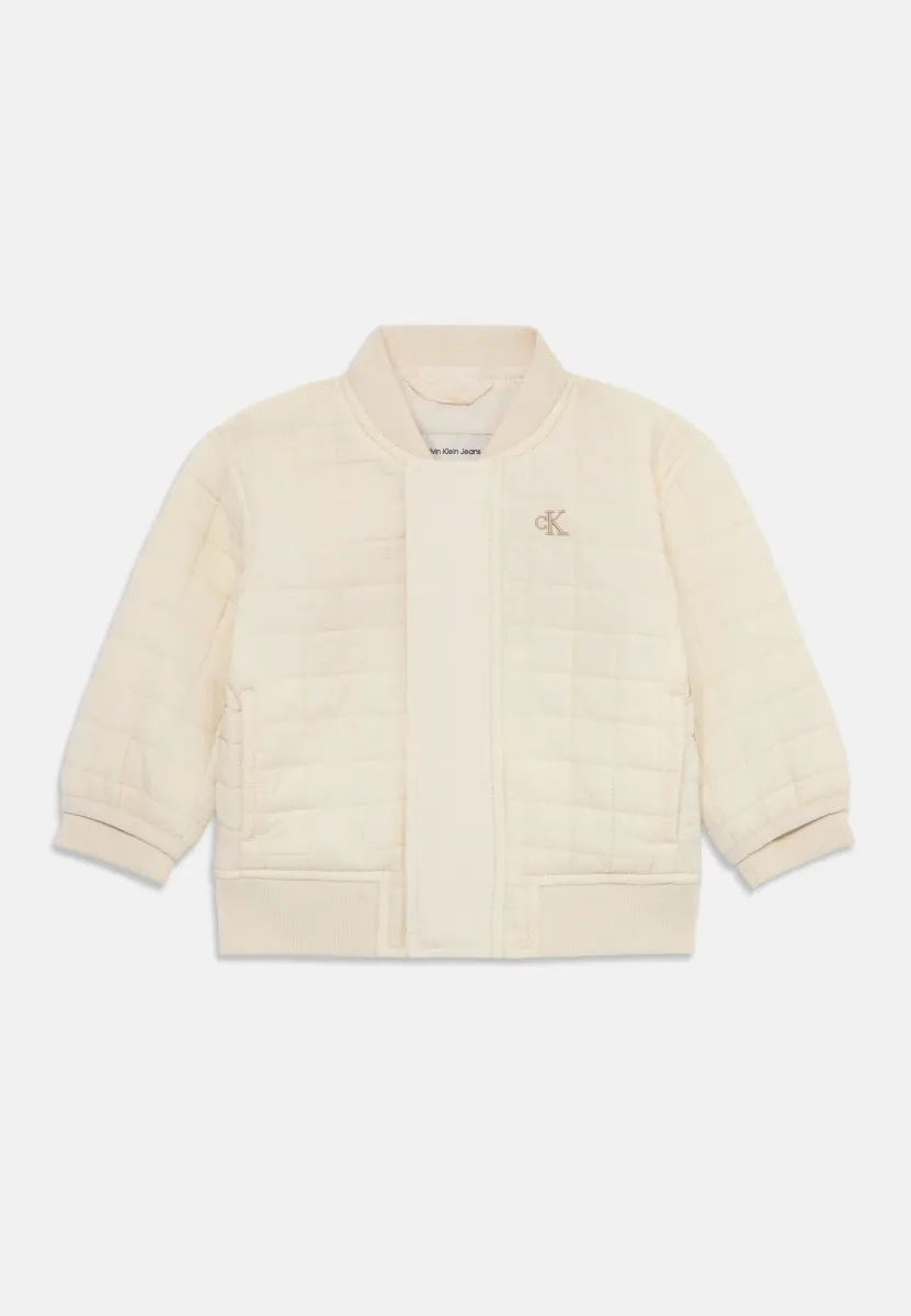 NEWBORN GRID UNISEX - Bomberjacke - whitecap gray