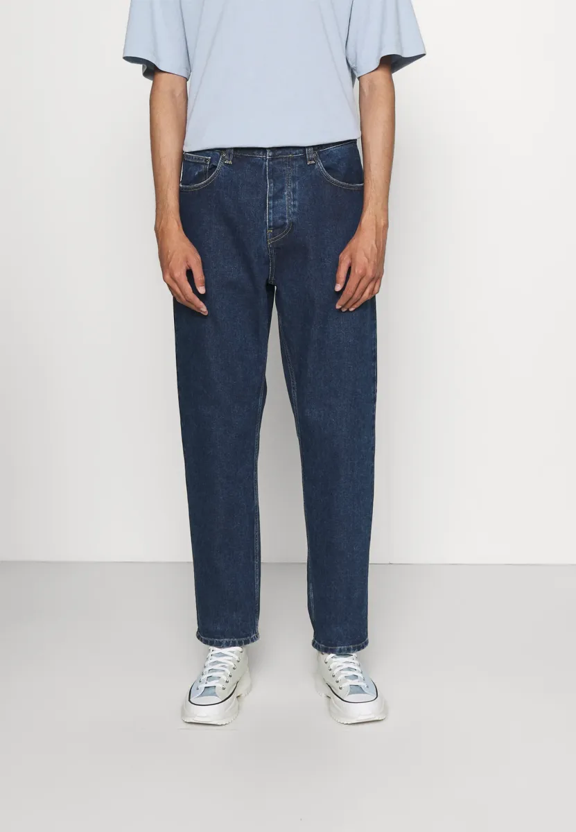 NEWEL PANT - Jeans Tapered Fit - stone blue denim