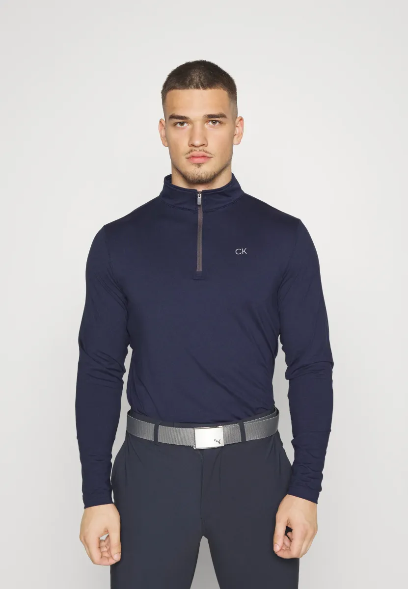 NEWPORT HALF ZIP - Langarmshirt - navy