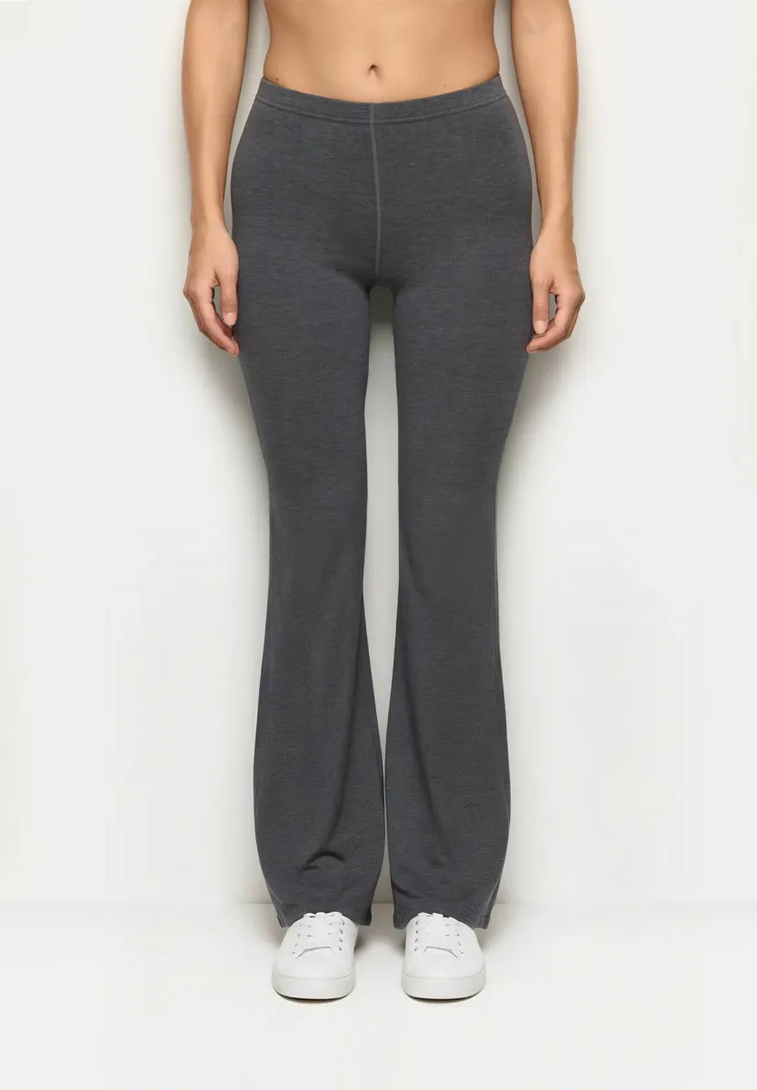 NEXT TO SKIN  - Stoffhose - melange grey plain