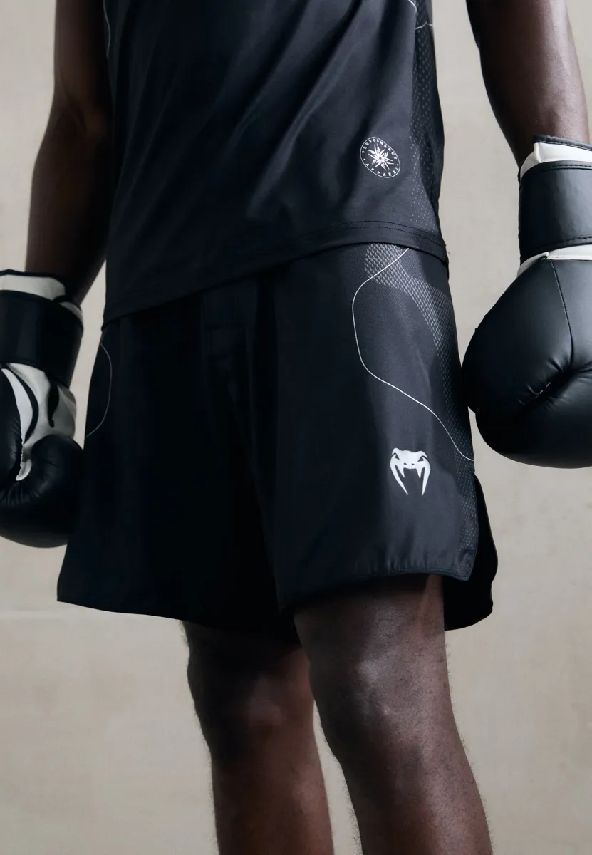 NEXUS - Kurze Sporthose - black/silver-coloured