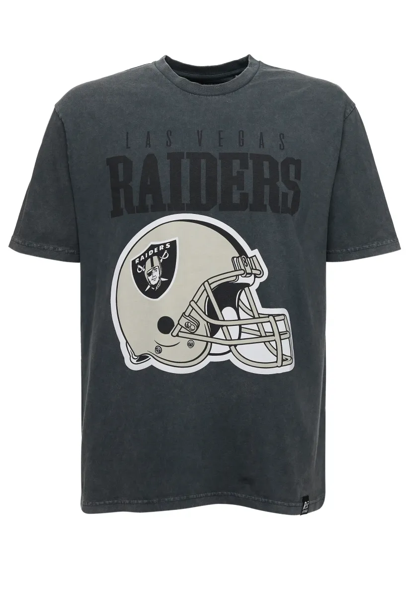 NFL RAIDERS HELMET WASHED - T-Shirt print - black