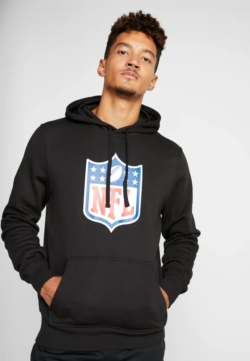 NFL SHIELD BACK TO BLACK HOODY - Kapuzenpullover - black