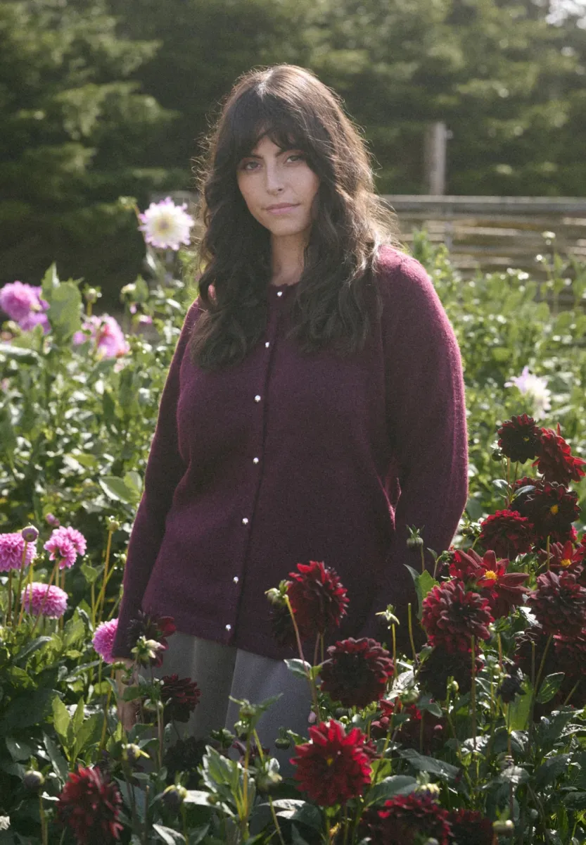 NIELA - Strickjacke - windsor wine
