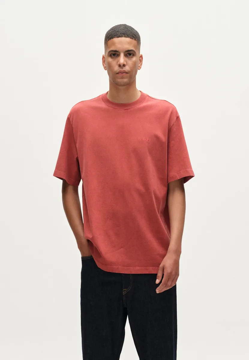 NIGEL WIX BOXY HOUR - T-Shirt basic - red russet