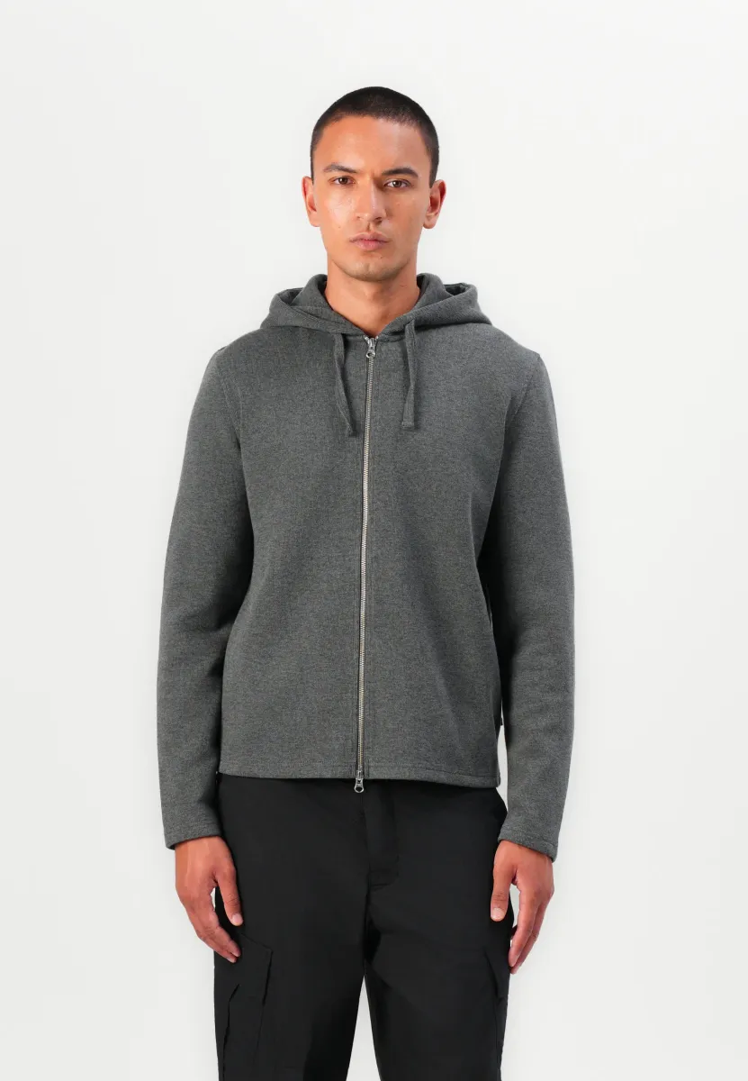 NIK ZIP HOODIE - Sweatjacke - black oyster