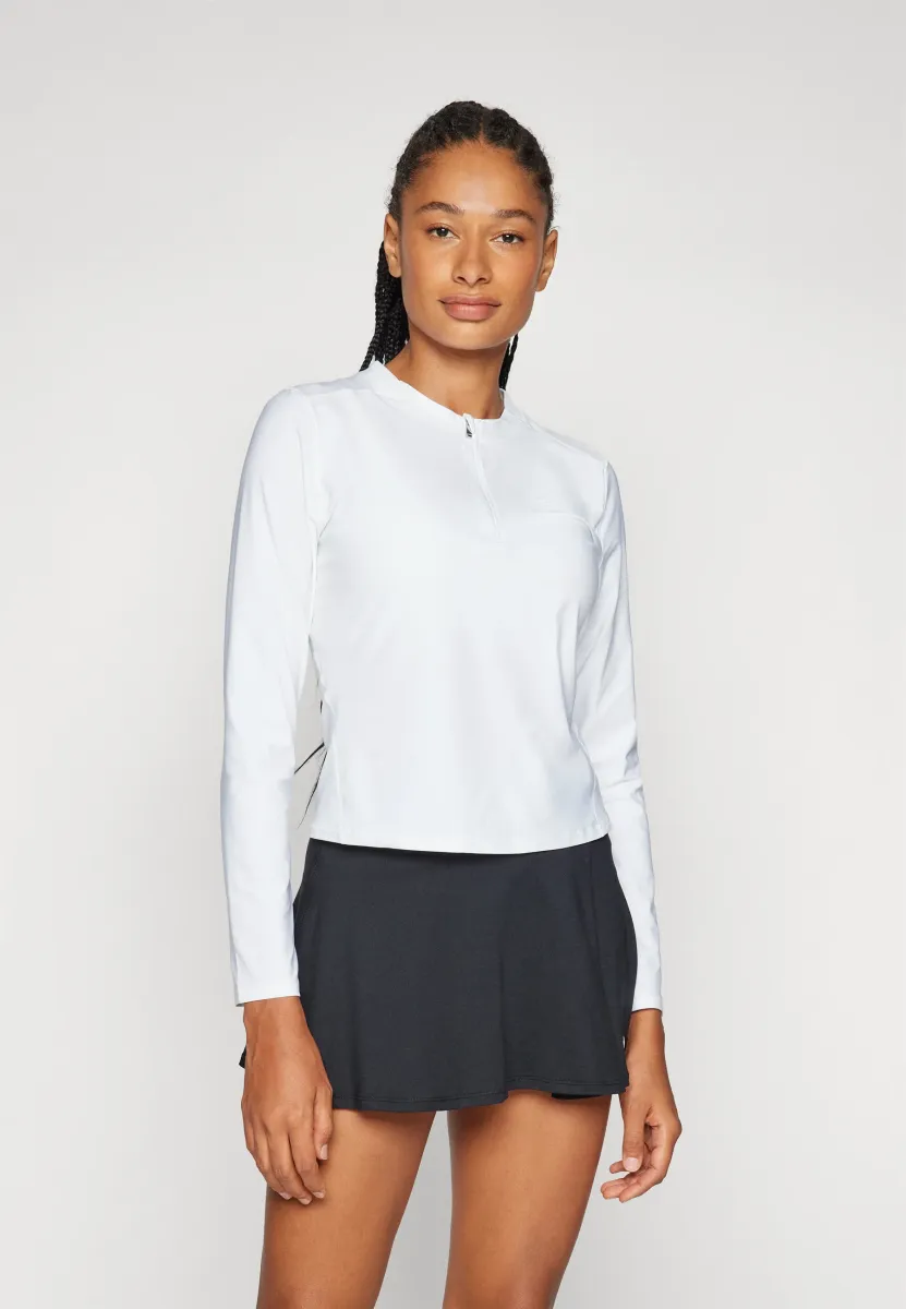 NIKECOURT ADVANTAGE MIDLAYER - Langarmshirt - white