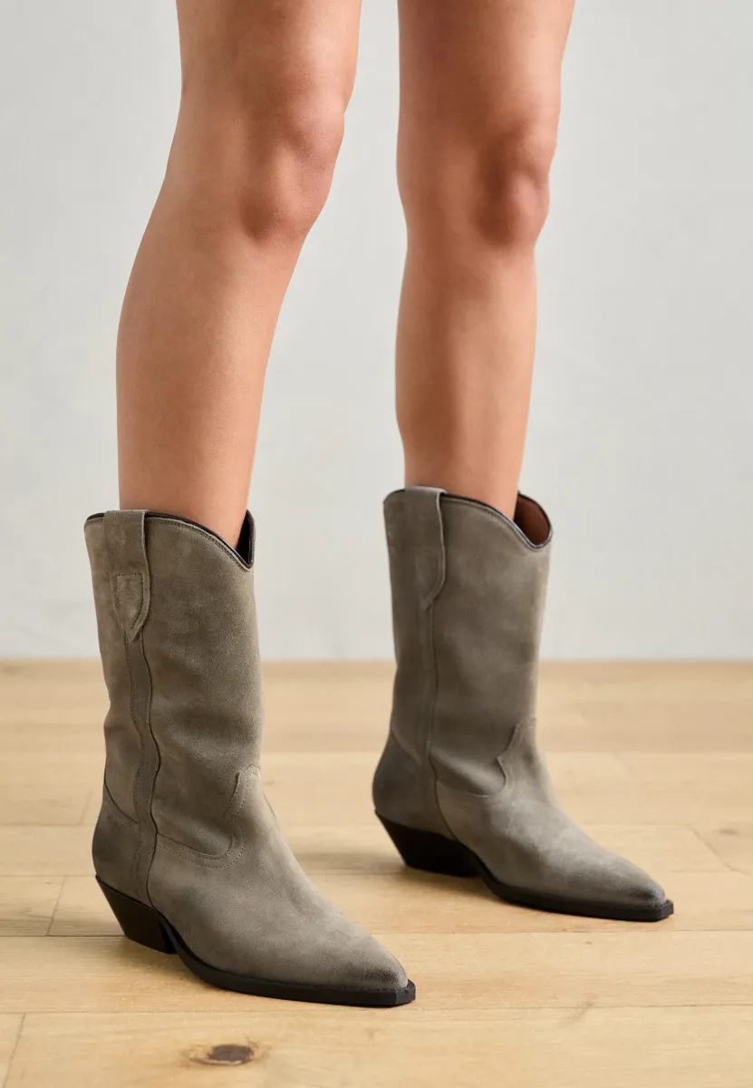 NIKKI - Cowboy-/Bikerboot - khaki