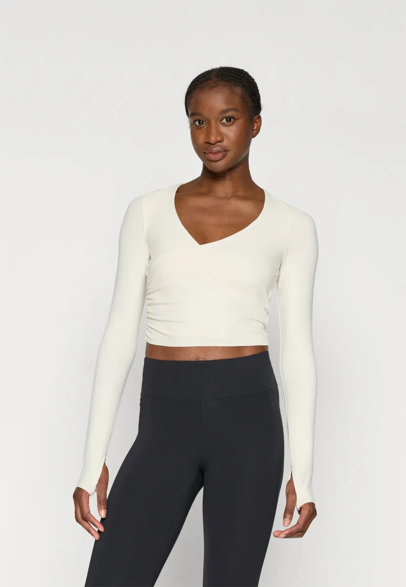 NIMBLE WRAP LONG SLEEVE - Langarmshirt - ivory