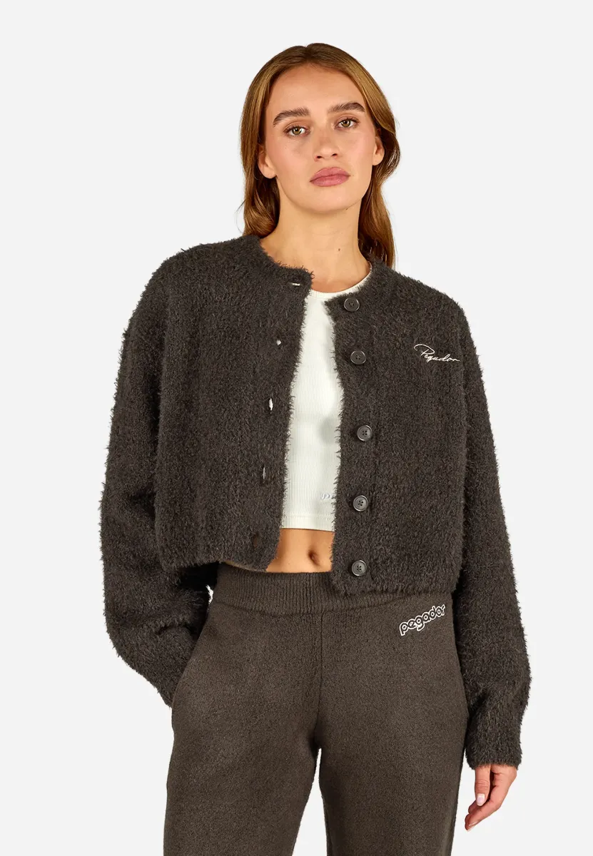 NIMES CARDIGAN - Strickjacke - walnut brown