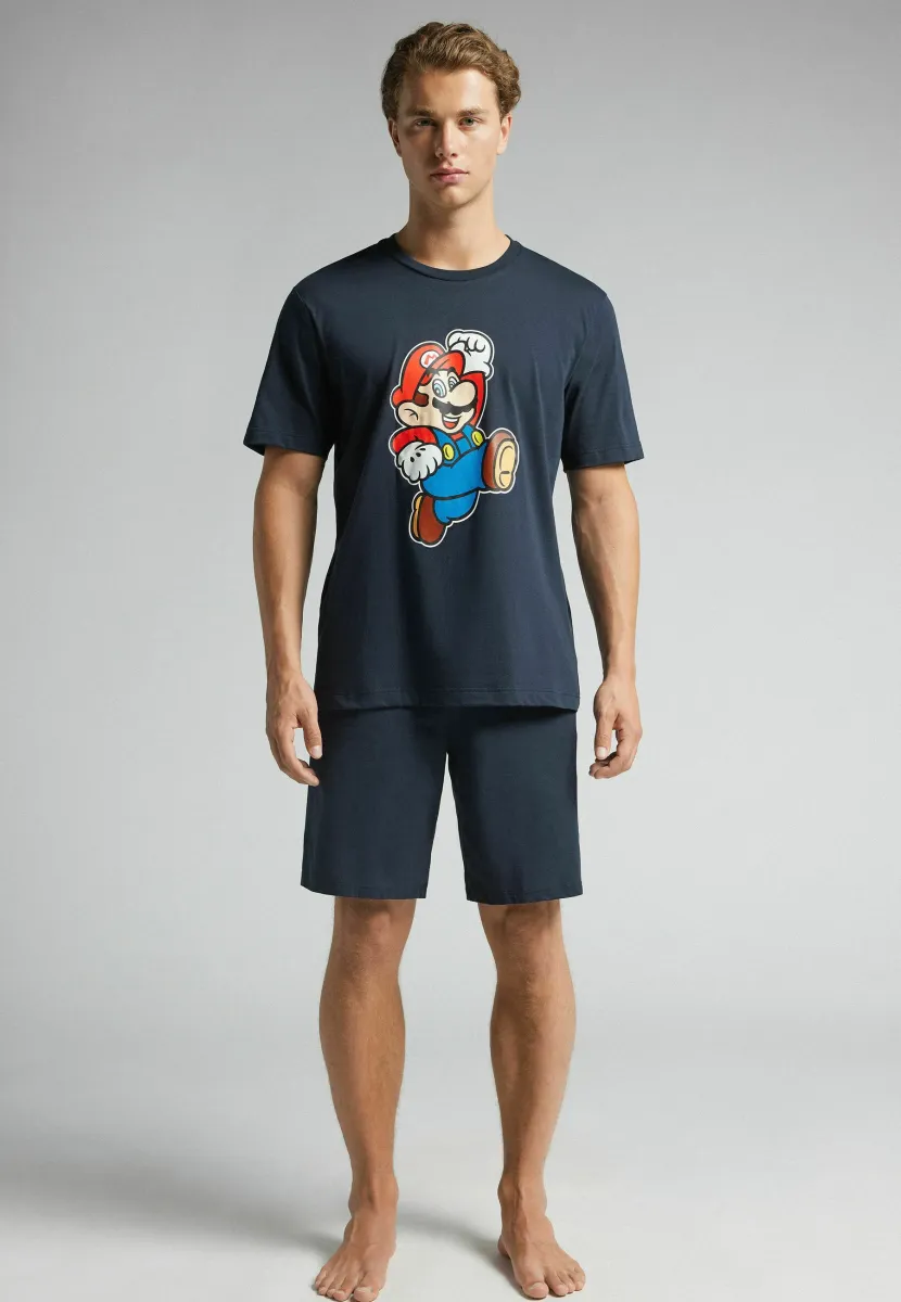 NINTENDO SUPER MARIO SET - Nachtwäsche Set - blue