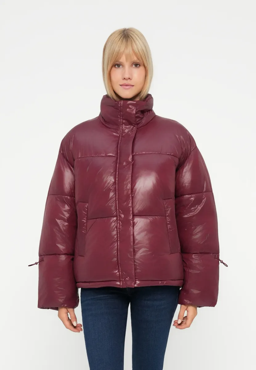 NMALLIE SHINY PUFFER - Winterjacke - windsor wine