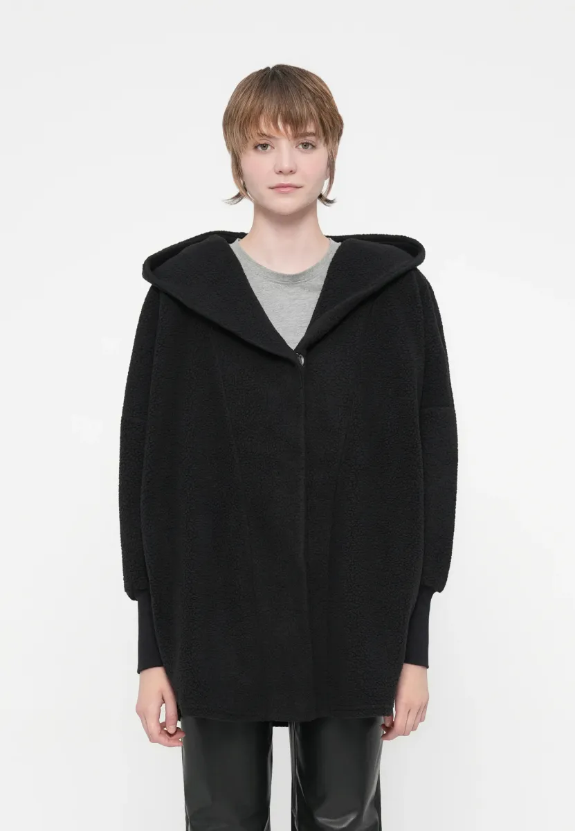 NMCOZY LONG SHACKET HOOD  - Kurzmantel - black