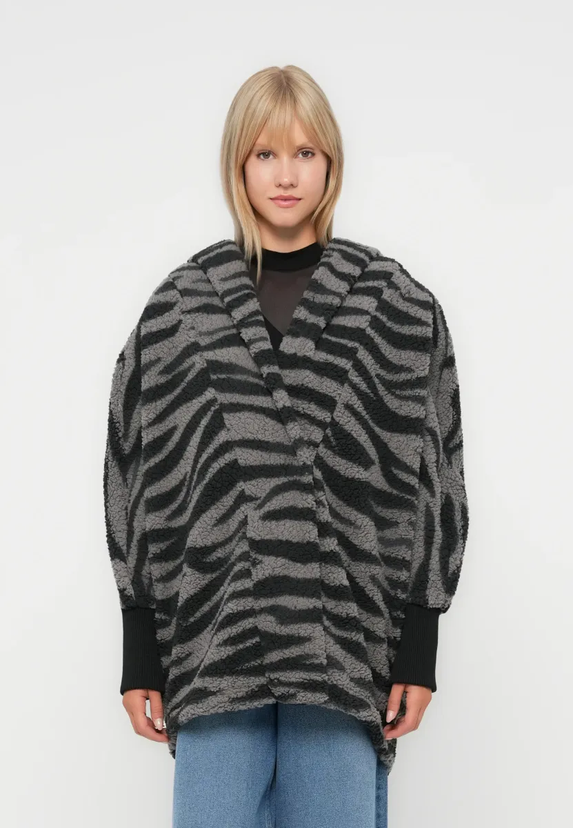 NMCUDDLE COATIGAN - Winterjacke - charcoal gray