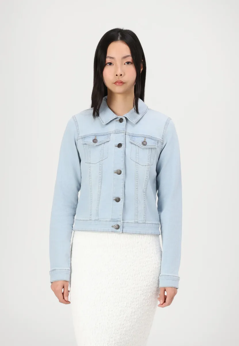 NMDEBRA JACKET - Jeansjacke - light blue denim
