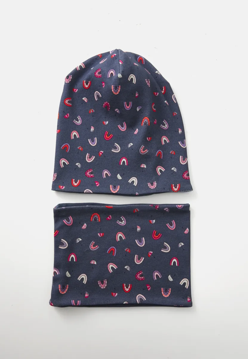 NMFMOPPY UNISEX SET - Mütze - vintage indigo