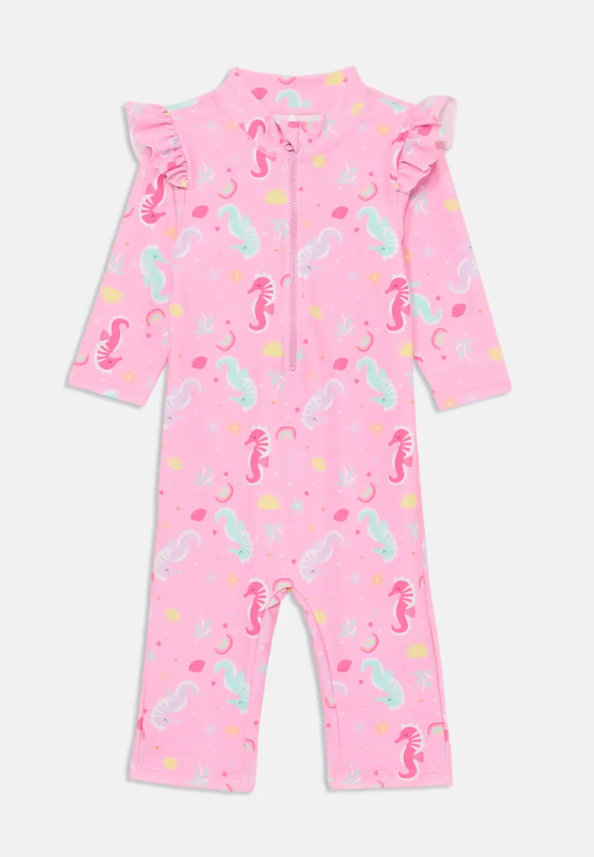 NMFZILA UV SWIMSUIT - Badeanzug - pink frosting