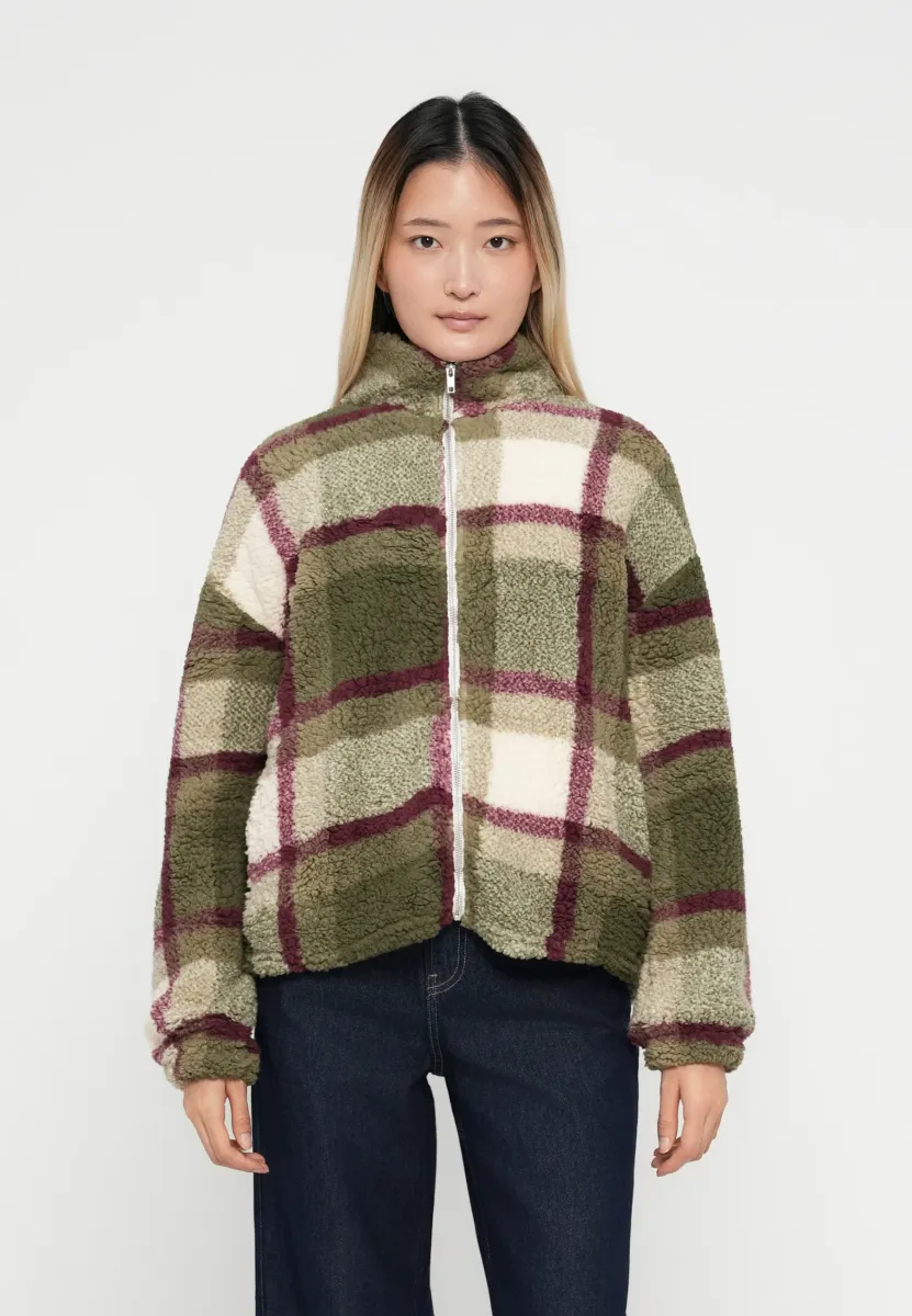NMLUCA CHECK SOFT - Fleecejacke - eggnog/kalamata