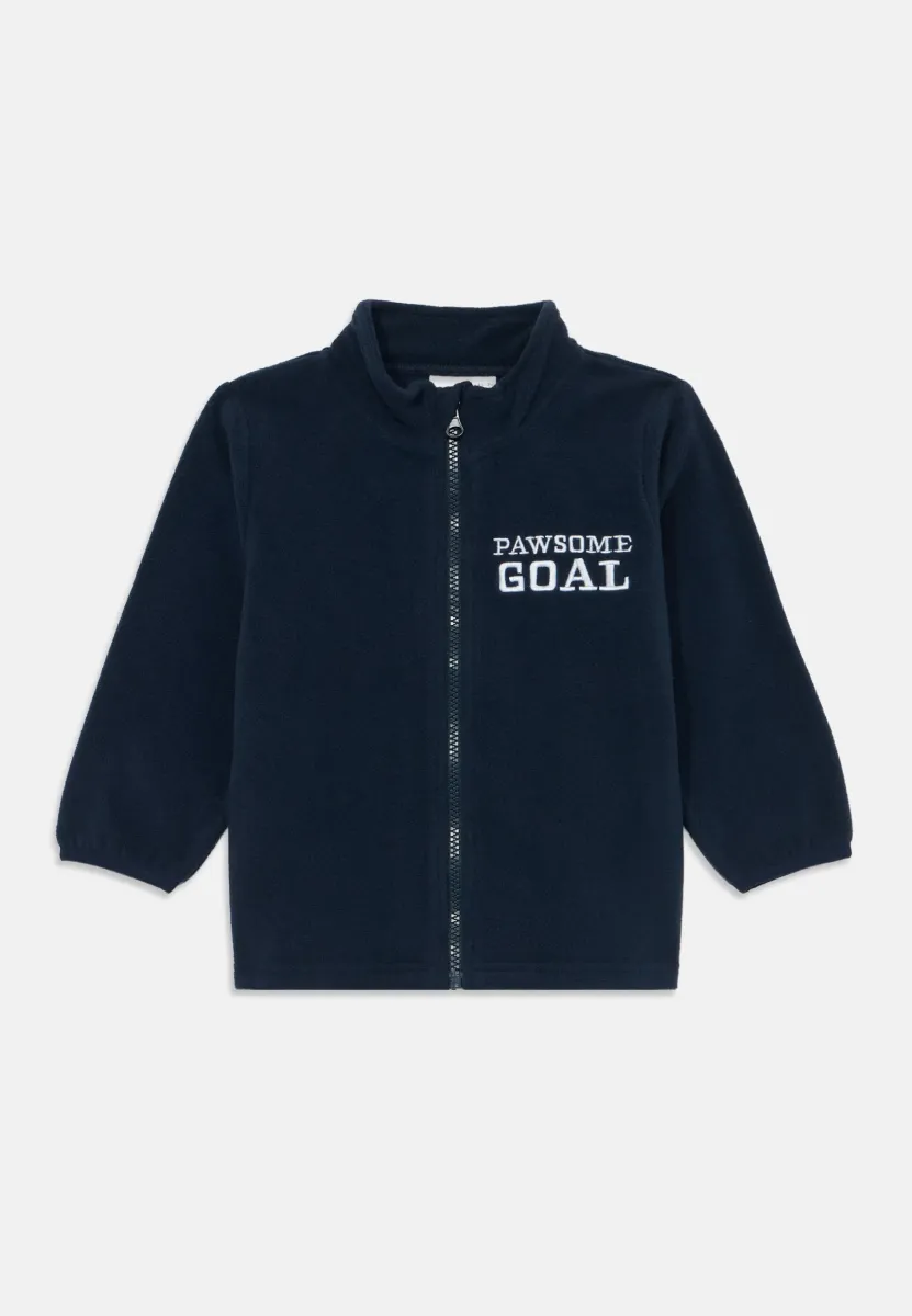 NMMJOHAN PAW FLEECE ZIP - Sweatjacke - navy