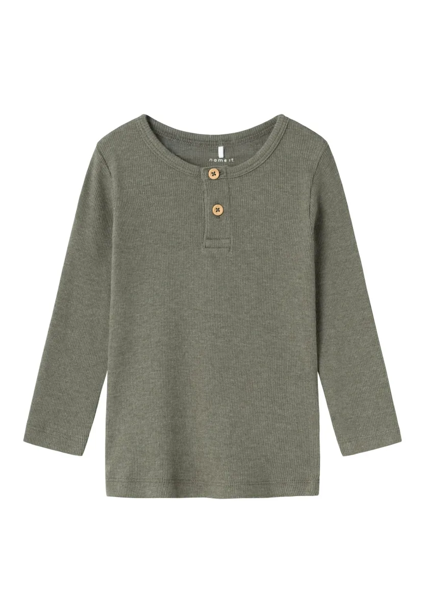 NMMKAB - Langarmshirt - dusty olive melange