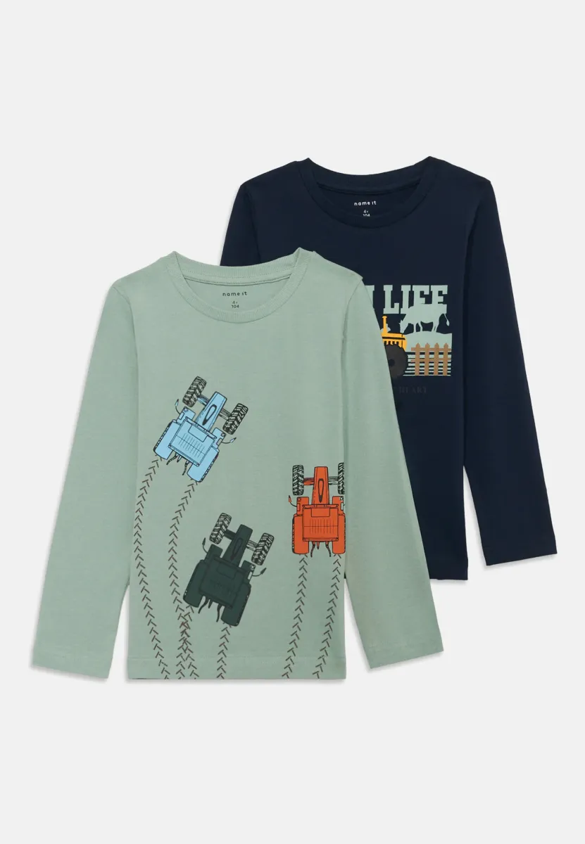 NMMLACTOR 2 PACK - Langarmshirt - navy blazer/jadeite