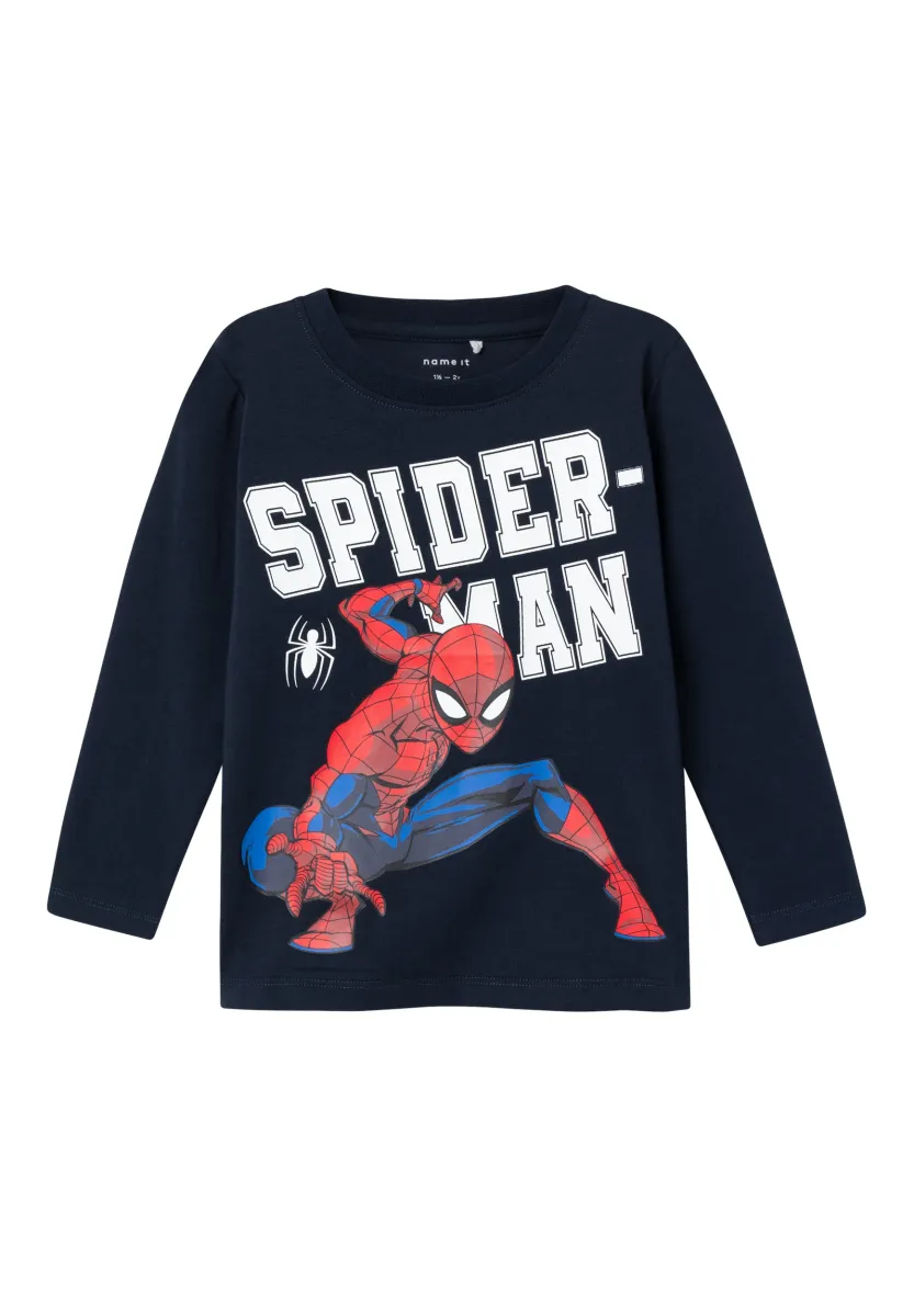 NMMNAZA SPIDERMAN - Langarmshirt - dark sapphire