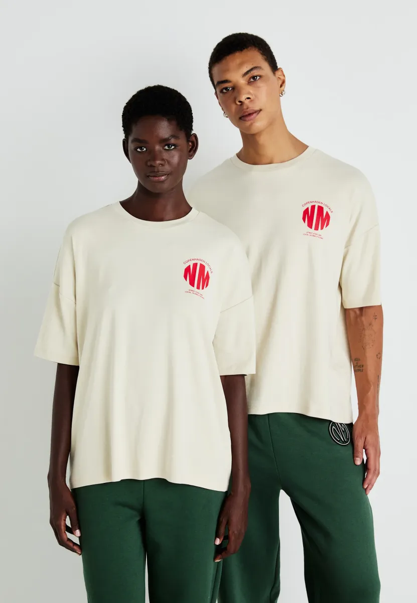 NMMOCCA UNISEX - T-Shirt print - birch