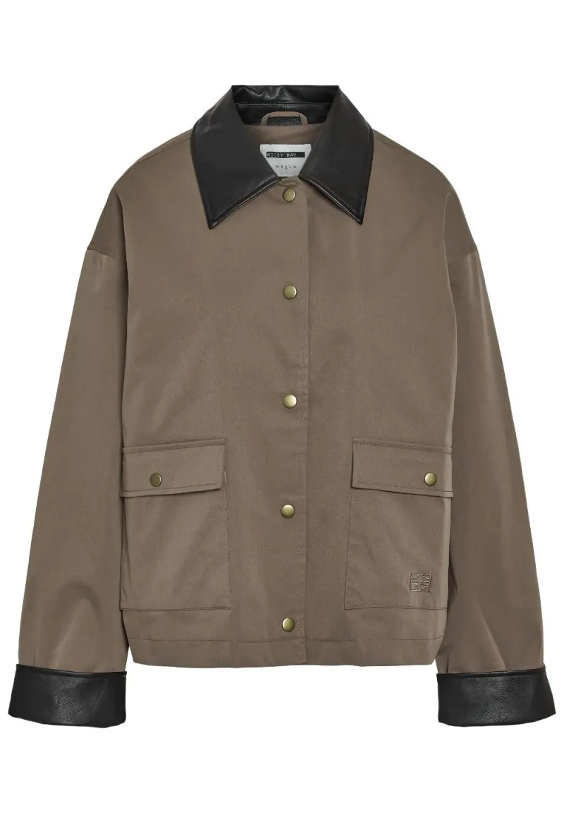 NMNORA COLLAR JACKET - Übergangsjacke - morel