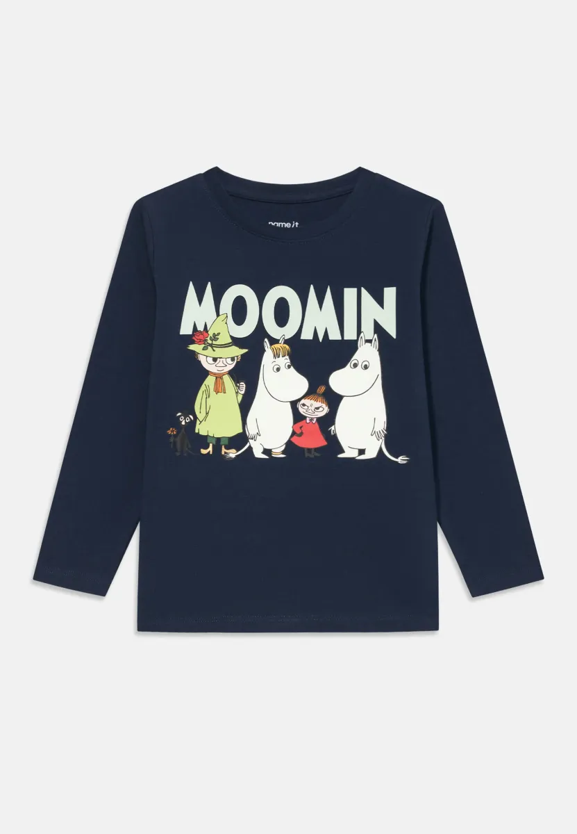 NMNSLOV MOOMIN UNISEX - Langarmshirt - navy blazer