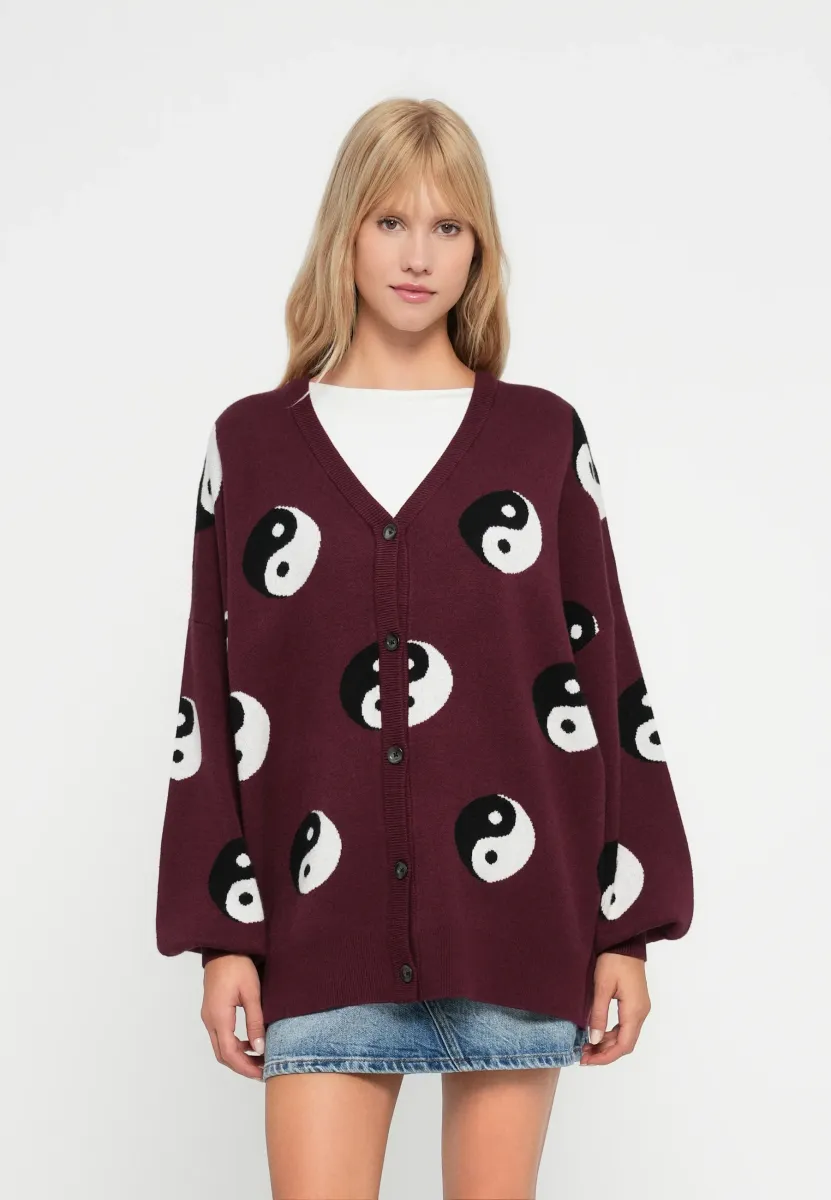 NMSHYLA - Strickjacke - red