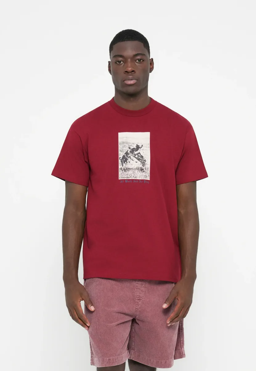 NO PLAY - T-Shirt print - scarlet