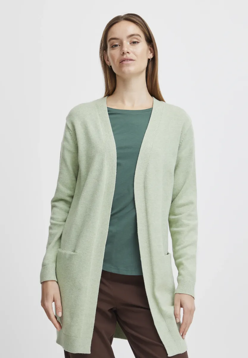 NONINA - Strickjacke - frosty green melange