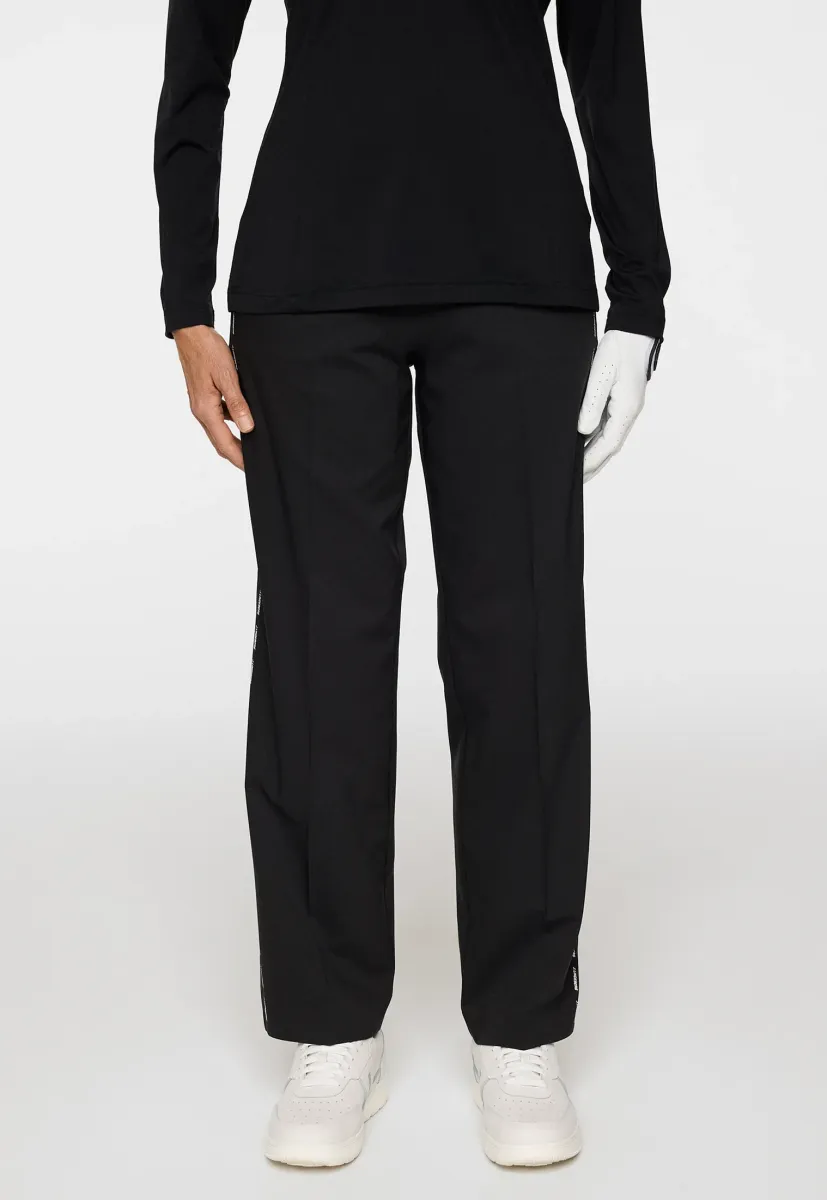 NORAH SIDE STRIPE - Stoffhose - black