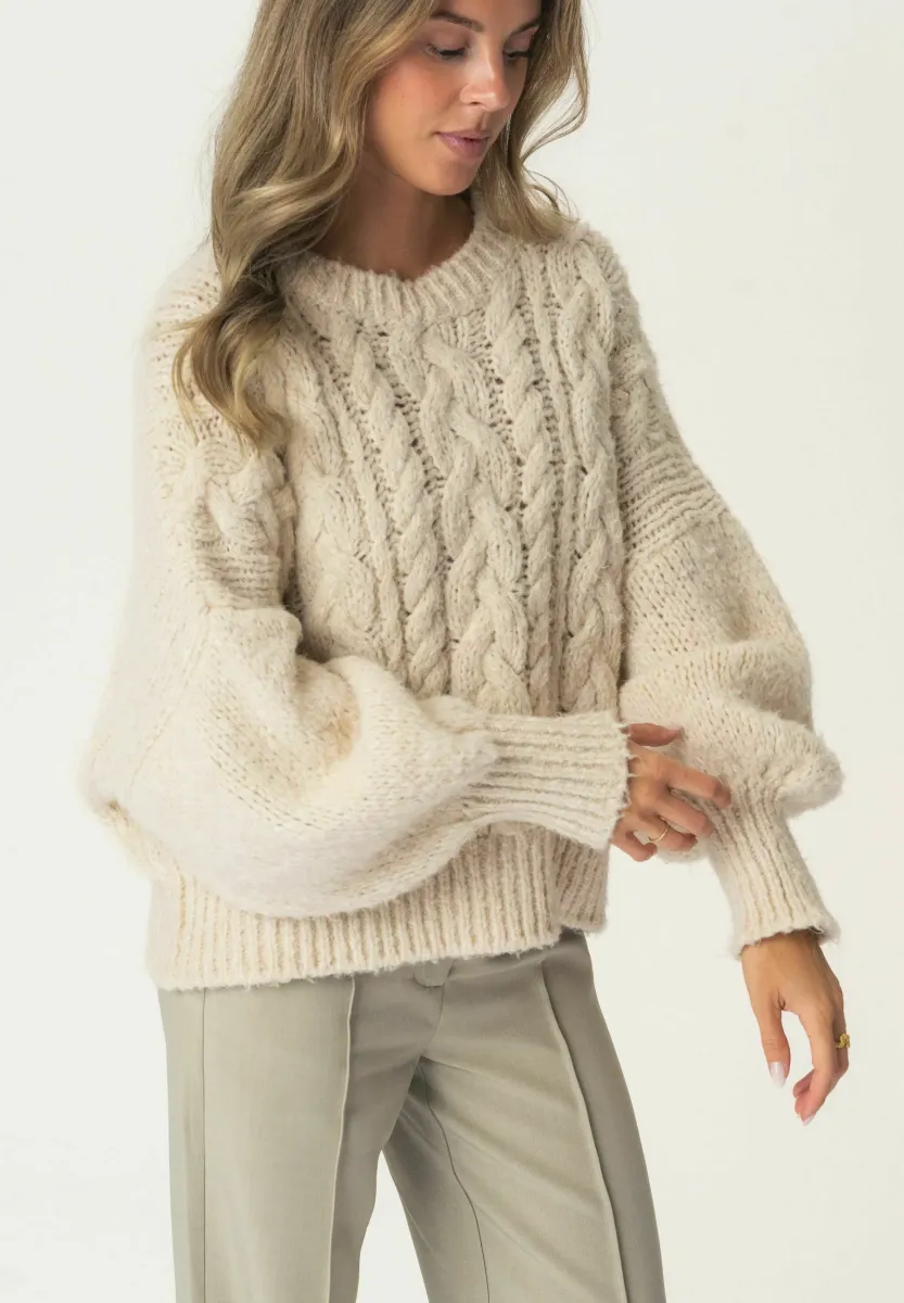 NORAIC - Strickpullover - white