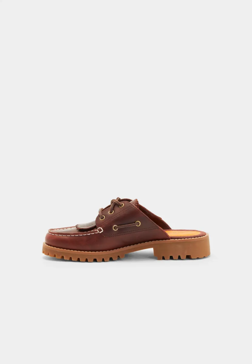 NOREEN MULES - Pantolette flach - burgundy