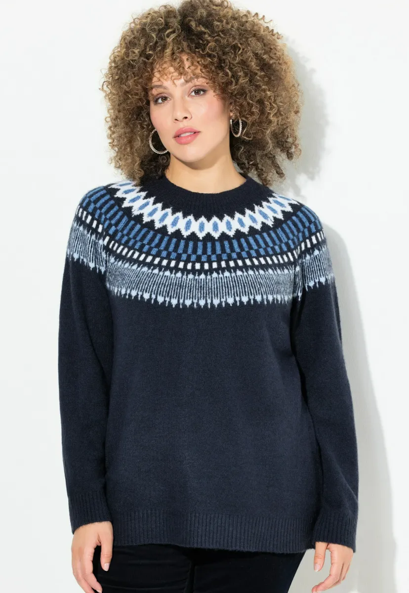 NORWEGER RUNDHALS LANGARM 
 - Strickpullover - ink blue