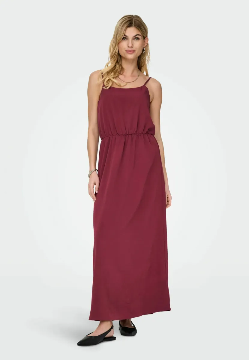 NOVA LANGES - Maxikleid - ruby wine