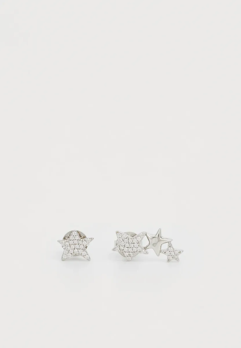 NOVA STRASS EARRINGS - Ohrringe - shiny silver-coloured